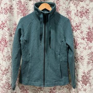 Lululemon Full Zip Funnel Neck Jacket Teal Green Women’s 8